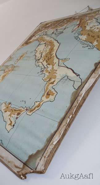 Oude landkaart Italië
