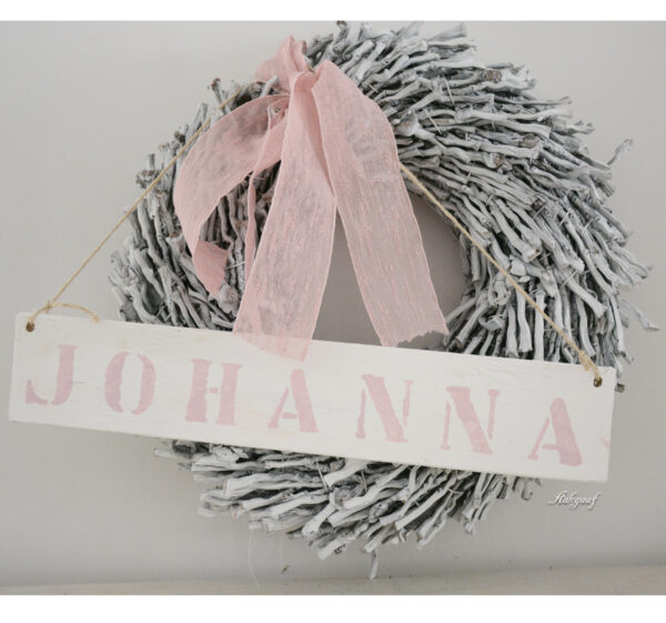Geboortekrans met naam "Johanna"