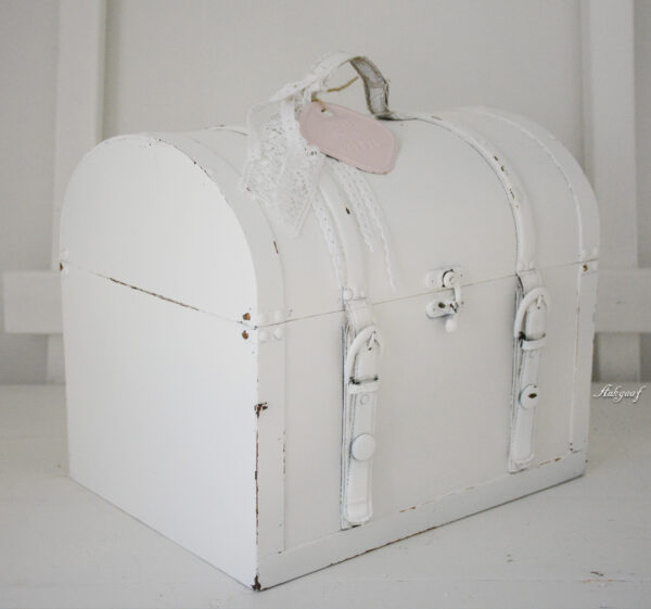 Witte brocante koffer ''Janet''